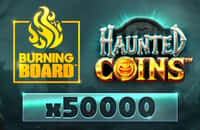 game haunted-coins-burning-board