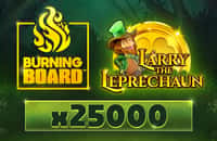 game larry-the-leprechaun-burning-board