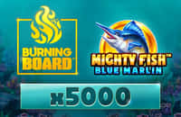 game mighty-fish-blue-marlin-burning-board